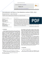 Thermodynamics and Kinetics of The Dehydration Reaction of FePO4 2H2O