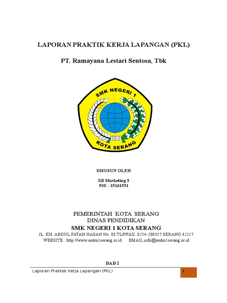 Laporan Praktik Kerja Lapangan
