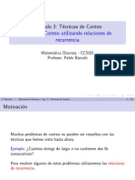 Tecnicas Avanzadas de Conteo - Relaciones de Recurrencia