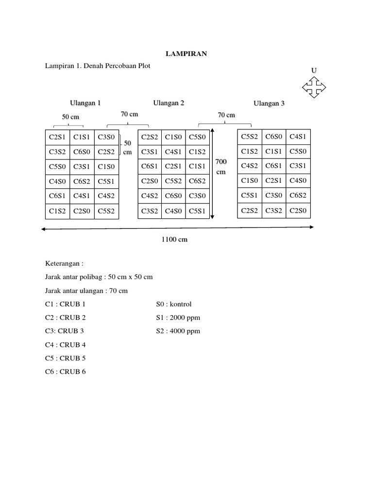 Denah Percobaan Plot Tanaman | PDF