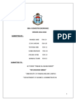 Bba 4 Semester (Morning) SESSION 2014-2018 Submitted by