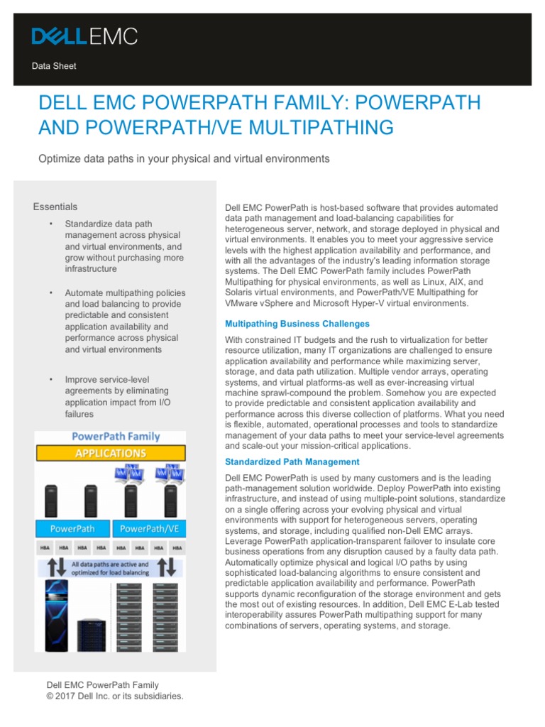 l751 Powerpath Ve Multipathing Ds Download Free PDF Load Balancing