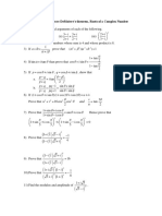 I I I I I I: Complex Numbers-Demoivre'S Theorem, Roots of A Complex Number