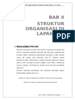 Usulan Teknis - BAB X Struktur Organisasi Lapangan