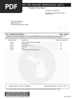 MTTC Scores