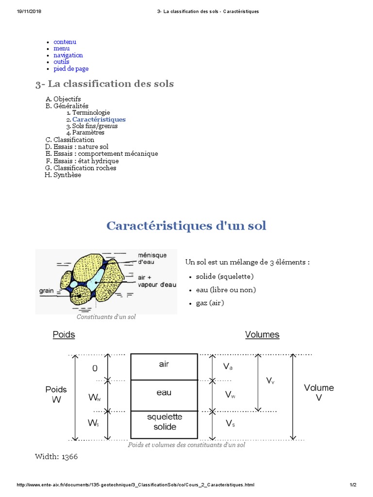 Classification des sols et caractéristiques | PDF | Atmosphère de la ...