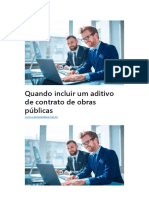 Quando Incluir Um Aditivo de Contrato de Obras Publicas