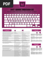 Indesign Keyboard Shortcuts Cheatsheet Print Ready A4 PDF