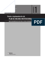 Diseno e Implementacion Del Plan de Mejoras Institucional