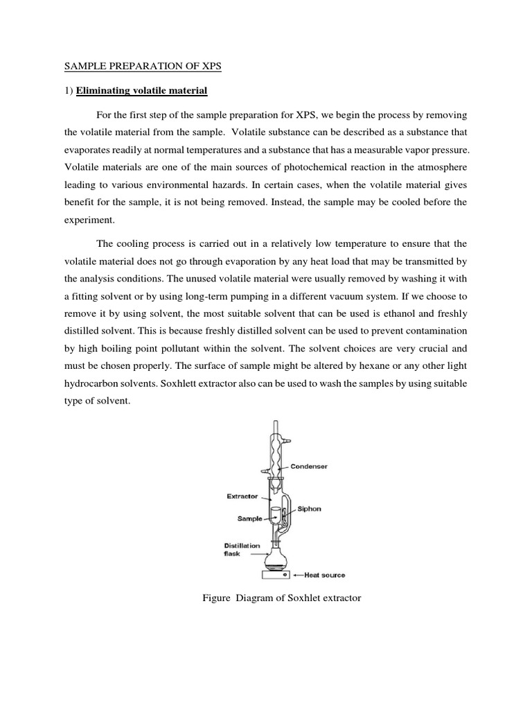 XPS Sample Preparation Techniques | PDF | Wear | Solvent