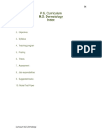 P.G. Curriculum M.D. Dermatology Index: 1. Goal