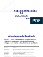 Abordagem e Dimensão Da Qualidade Prof Isa Mamedie PDF