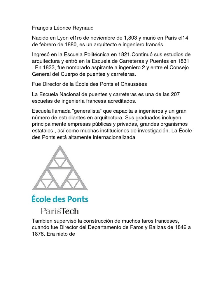 François Léonce Reynaud PDF