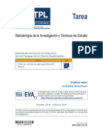 Metodología de Investigacion y Tecnicas de Estudio - Tareaa