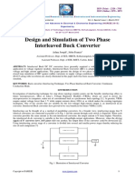 Design and Simulation of Two Phase Interleaved Buck Converter