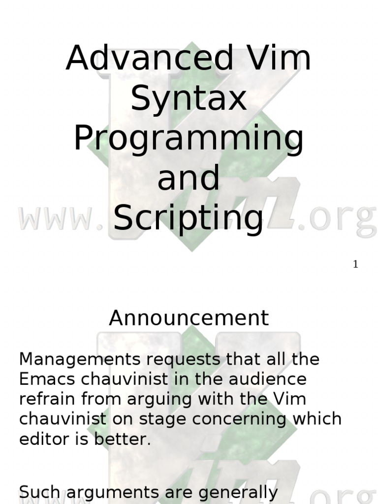 Advanced Vim Techniques and Macros | PDF | Regular Expression | Perl