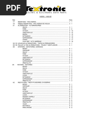 Alternadores y Partes Electricas | PDF | Vehículos