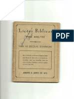 Lições Bíblicas - 1970 - 1° Semestre PDF