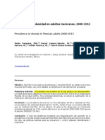 PREVALENCIA OBESIDAD EN MÉXICO