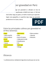 Caso de Riego Por Gravedad en Peru