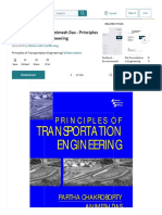 WWW Scribd Com Document 384210066 Partha Chakroborty Animesh Das Principles of Transportation Engineering PDF