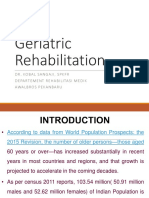 Geriatric Rehabilitation: Dr. Kobal Sangaji, SPKFR Departementrehabilitasimedik Awa L Bros P E Kanbaru
