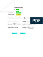 RCC Beam Minimum Reinforcement Check