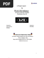 Work Life Balance Questionnaire | PDF | Work–Life Balance | Behavioural ...