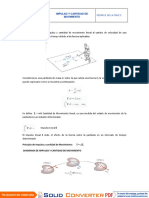 Impulso y Cantidad de Movimiento Lineal PDF
