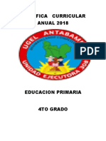 Planificacin Anual 4to Grado Primaria