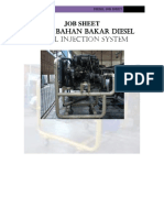 Sistem Bahan Bakar Diesel Diesel Injection System: Job Sheet