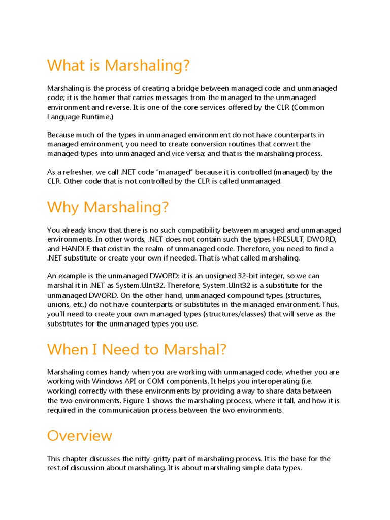 Marshalling PDF Data Type Integer Science)
