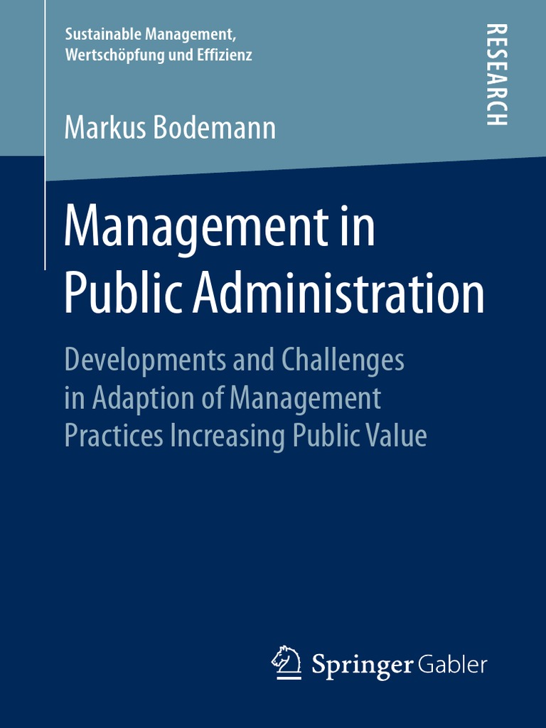 Management in Public Administration 2018 | PDF