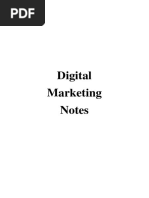 Digital Marketing Notes