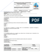 Prueba Diagnóstica C. Nat. 8° - Leyes de La Herencia