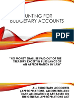 Accounting For Budgetary Accounts