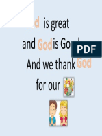 Is Great and Is Good and We Thank For Our