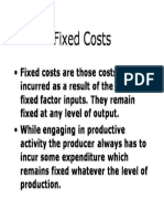 Fixed Cost