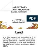 Land Sector'S Priority Programs: Logical Framework