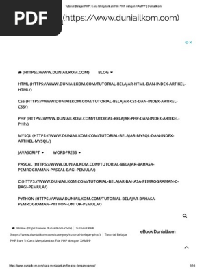 Belajar Bahasa Pemrograman Html Pdf - Berkas Soalku