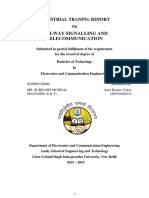 Railway Signalling and Telecommunication: Industrial Traning Report