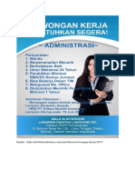 Administrative Assistant Job Application