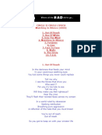 Circle Ii Circle Lyrics Watching in Silence (2003) 1. Out of Reach 2. Sea of White 3. Into The Wind 4. Watching in Silence 5. Forgiven 6. Lies 7. Face To Face 8. Walls 9. The Circle 10. F.O.S