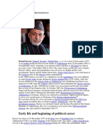 Early Life and Beginning of Political Career: 1. Afganistan Presiden Hamid Karzai