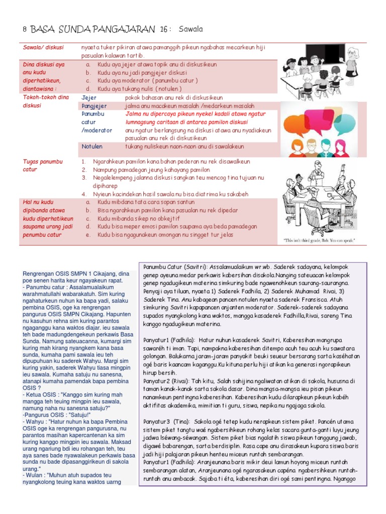 14++ Hal nu kudu diperhatikeun ku moderator dina mimpin diskusi iwal info