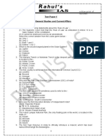 Djs p Gk CA Test Paper 1