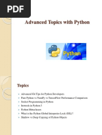 Advanced Topics With Python