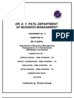 Dr. D. Y. Patil Department of Business Management: Industry Overview