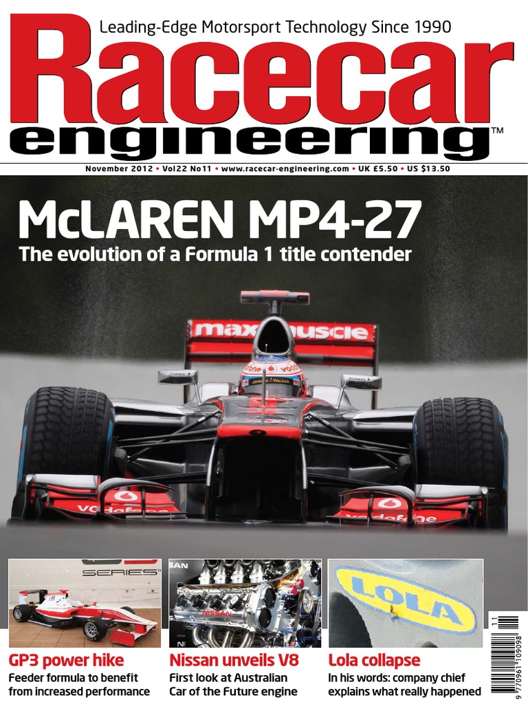 Racecar Engineering 2012 11 PDF | PDF | Formula Racing | Formula One, image size:768x1024