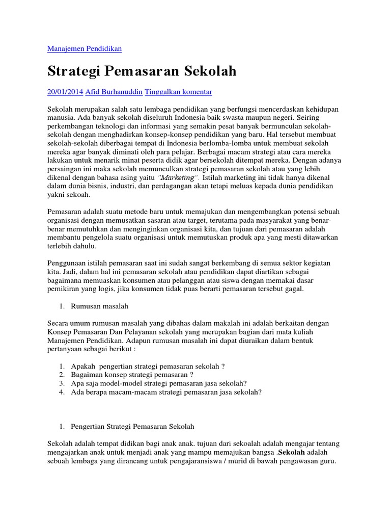 Penggunaan Ulasan dan Maklum Balas Pelajar sebagai Alat Pemasaran